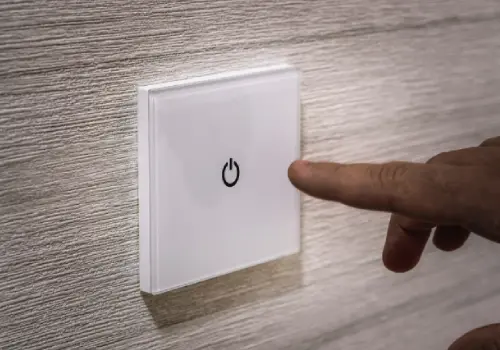 Touch panel for switches